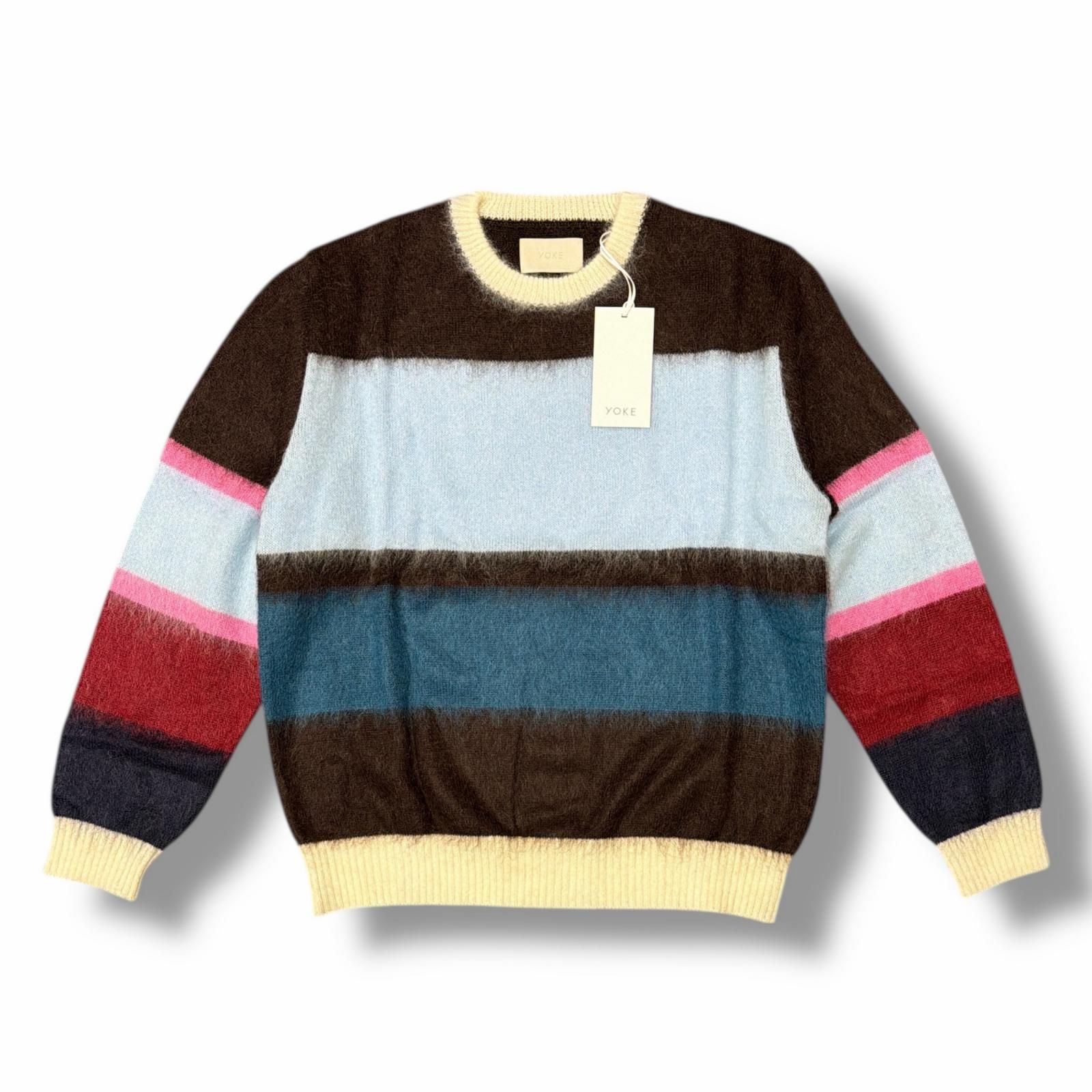 未使用 YOKE × KEITA MARUYAMA 25SS Mohair Border Sweater モヘア