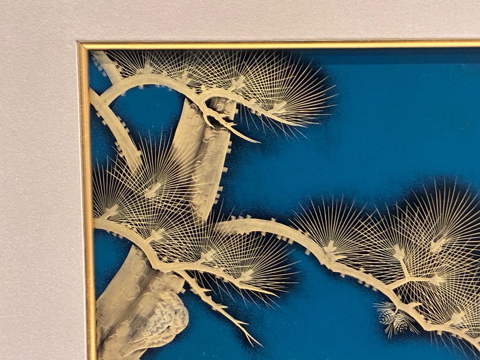 輪島塗] 松紋 漆額 落款あり 縁起物 工芸品 金沢 伝統美術品 額装