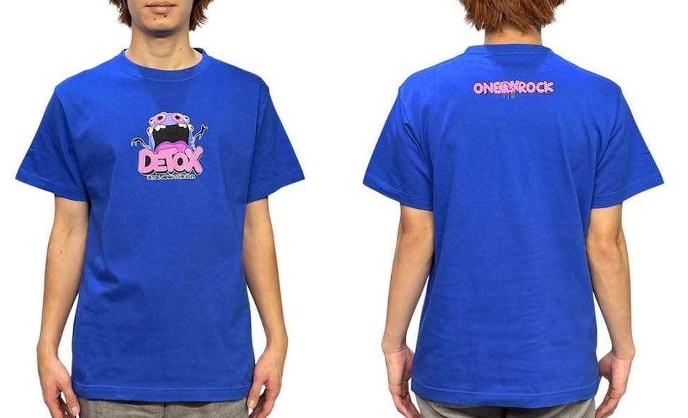 ワンオクロック ワンオク 2025 DETOX JAPAN グッズ Tシャツ D 青
