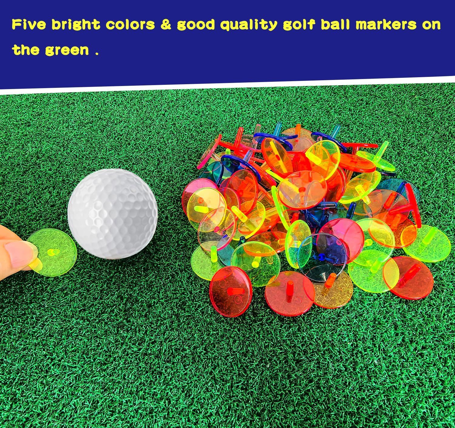 ボールマーカー ゴルフマーカー グリーンマーカー 蛍光 オリジナル アクリル彫刻 名入れ 参加賞 景品 ノベルティ コンペ 記念品 目立つ かっこいい  紫 赤 ピンク グリーン オレンジ 【golf-001】 | 紙ぼうず 楽天市場店 PLIGREAT ブランクゴルフボールマーカー16個、25mm  ...