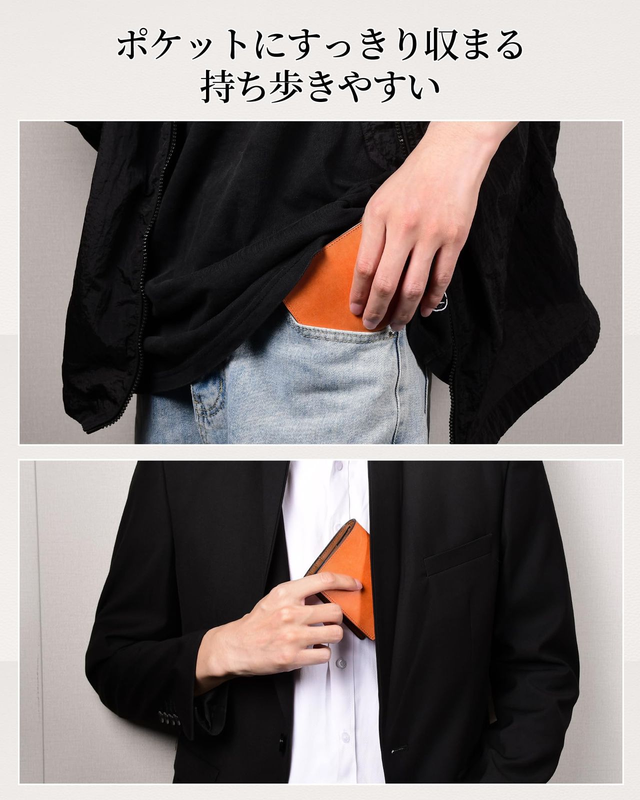 Modiko] 購入 財布 メンズ 2つ折り プエブロレザー 本革 二つ折り財布