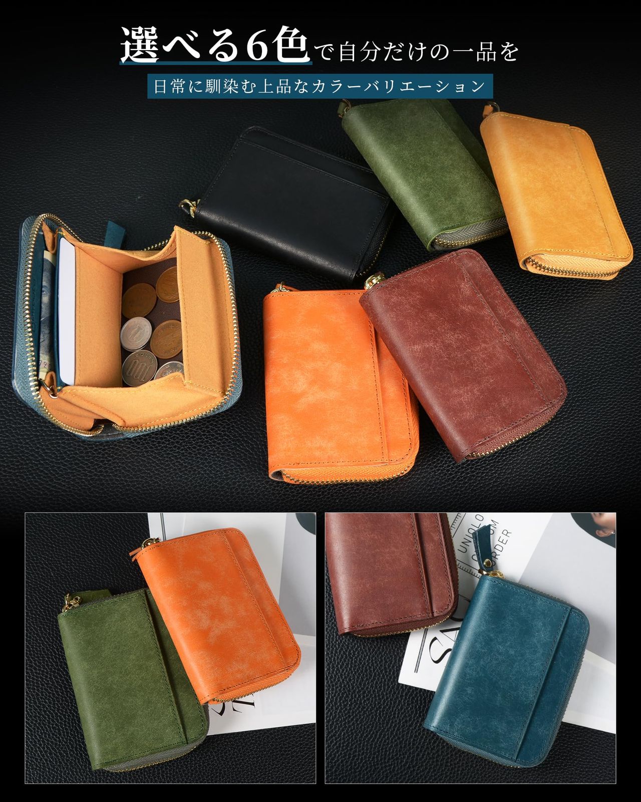 小銭入れ メンズ ボックス型 Artisca プエブロレザーBOXペンケース