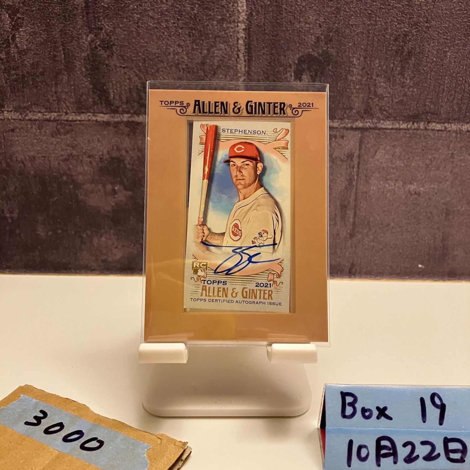 2021 Topps Tyler Stephenson 直筆サインカード Cincinnati Reds Allen