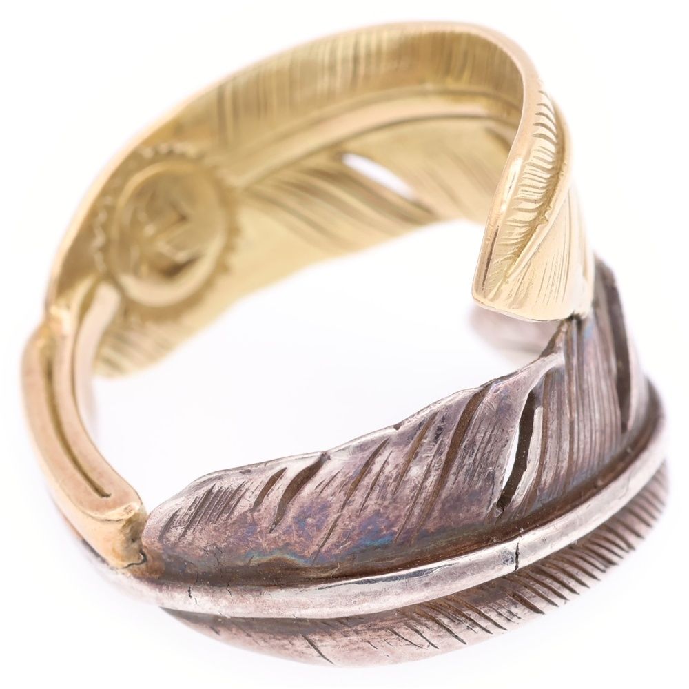 Gerochrosto シルバーゴールドコンビ リング 13.5号 goro's (ゴローズ) コンビフェザーリング シルバー/ゴールド - メルカリ