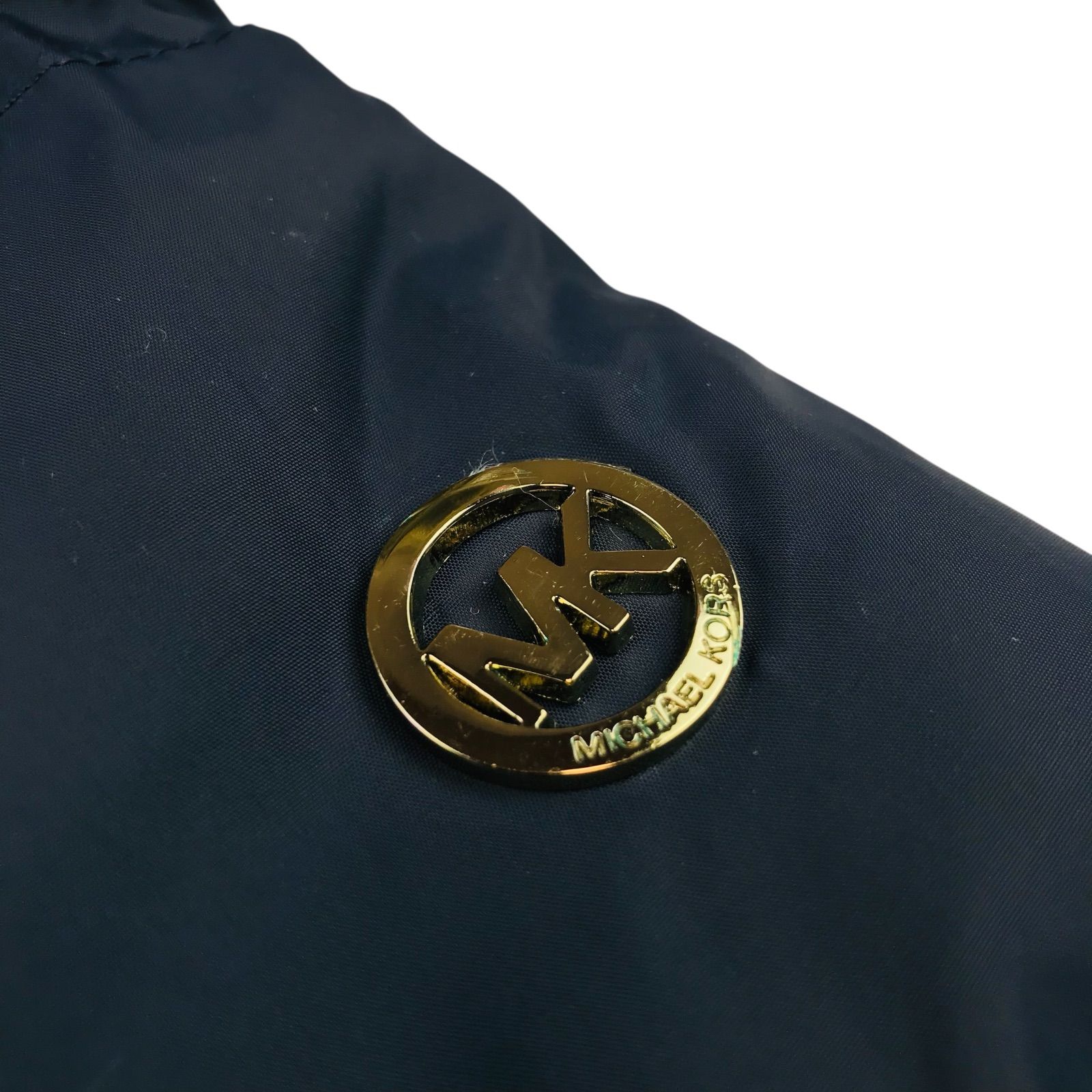 美品☆MICHAEL KORS・マイケルコース レディース メタルMKブランドロゴ 