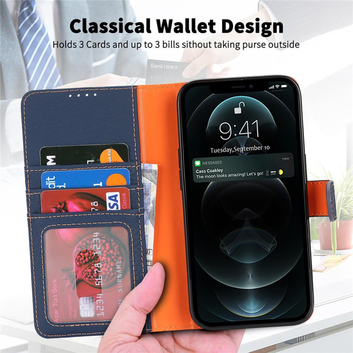 【数量限定】ケース 財布型 ケース カバー 充電対応 iphone Magsafe 12 12 pro 12pro 本革 本革 手帳型 手帳型 携帯スマホカバー iPhone 人気 iPhone おしゃれ for 内蔵マグネット 牛革 for Pro カード収