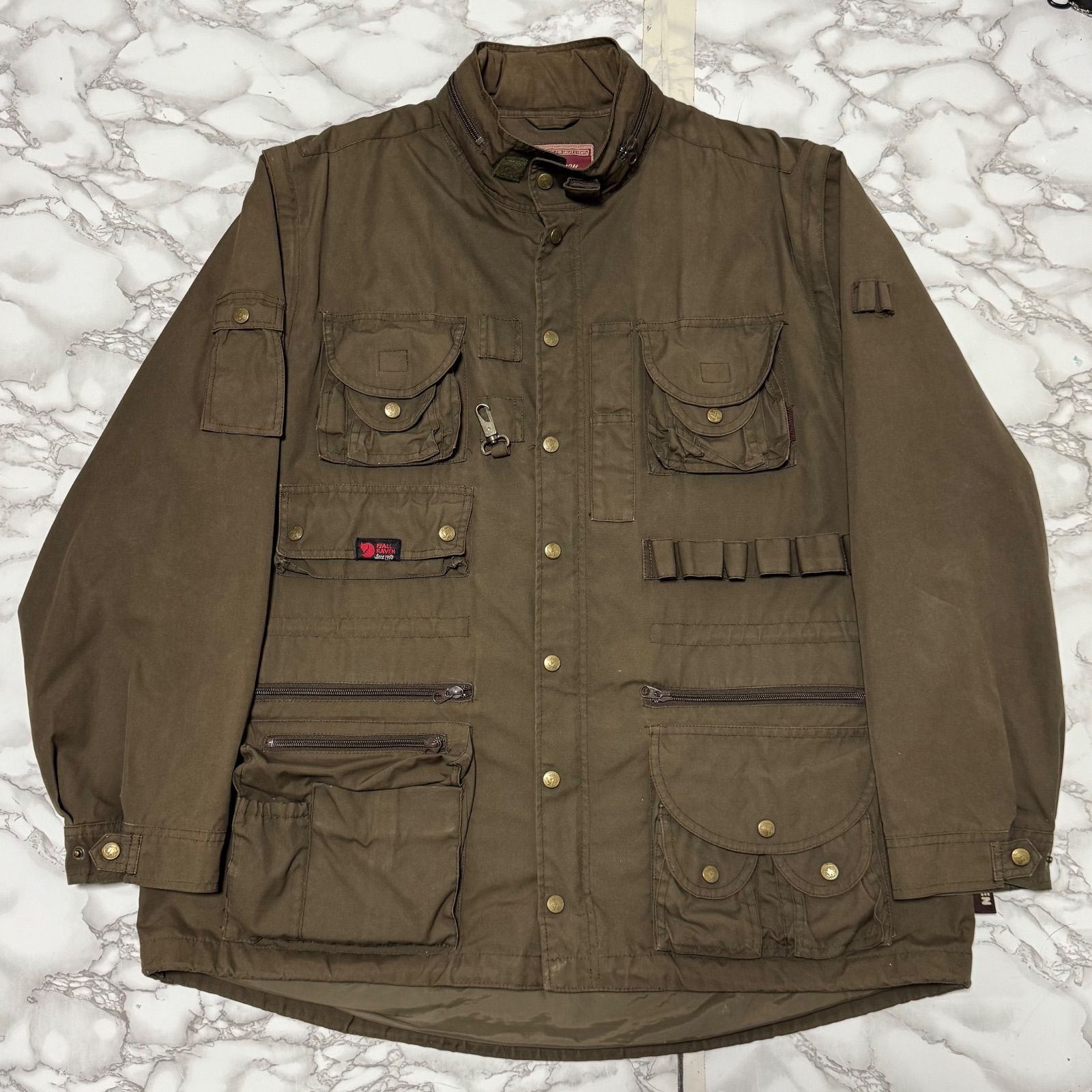 Yさま✨フェールラーベン ジャケット サバイバル サファリ ハンティング 多機能 希少【fjallraven フェールラーベン 【商品名】survival jacket/safari
