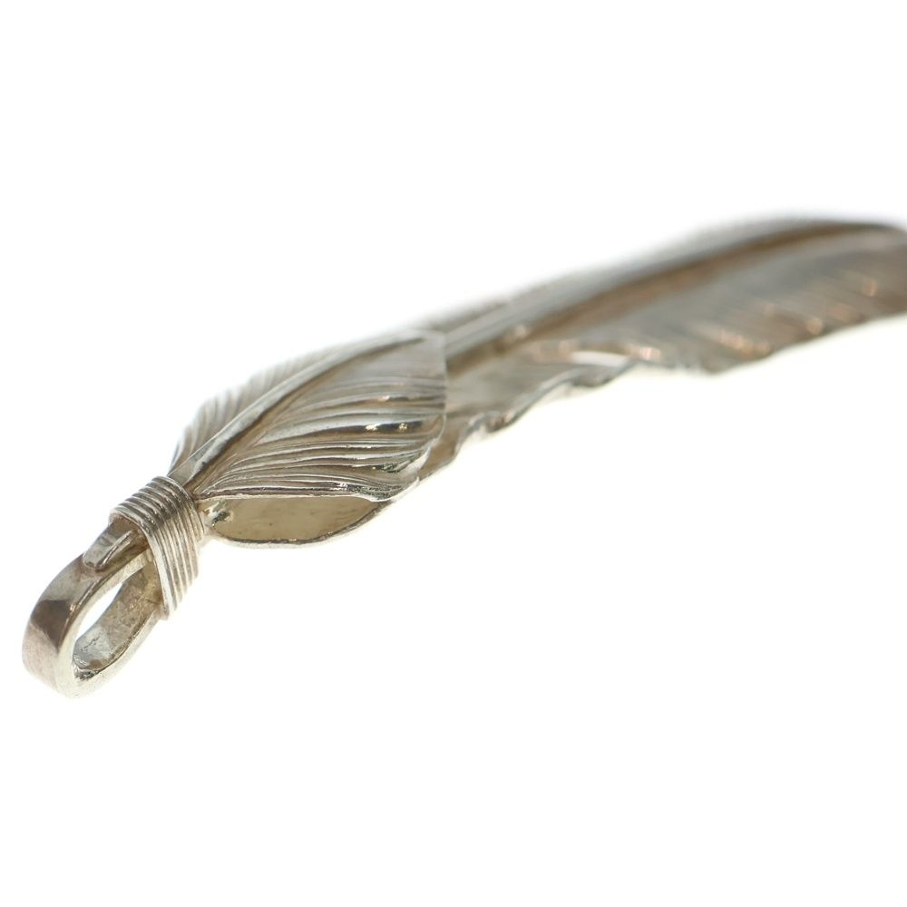 goro's (ゴローズ) 【現行】上銀特大フェザー 右向き ペンダントトップ