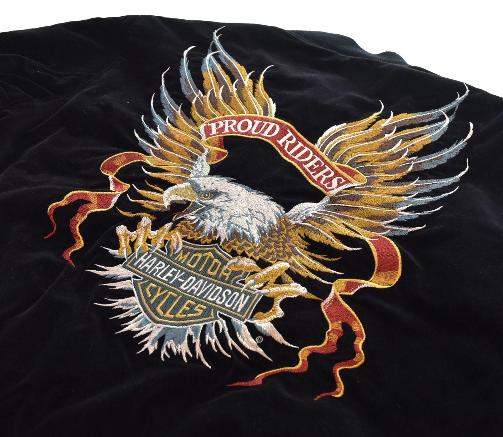 ハーレーダビッドソン Harley-Davidson ベロアスカジャン 別珍