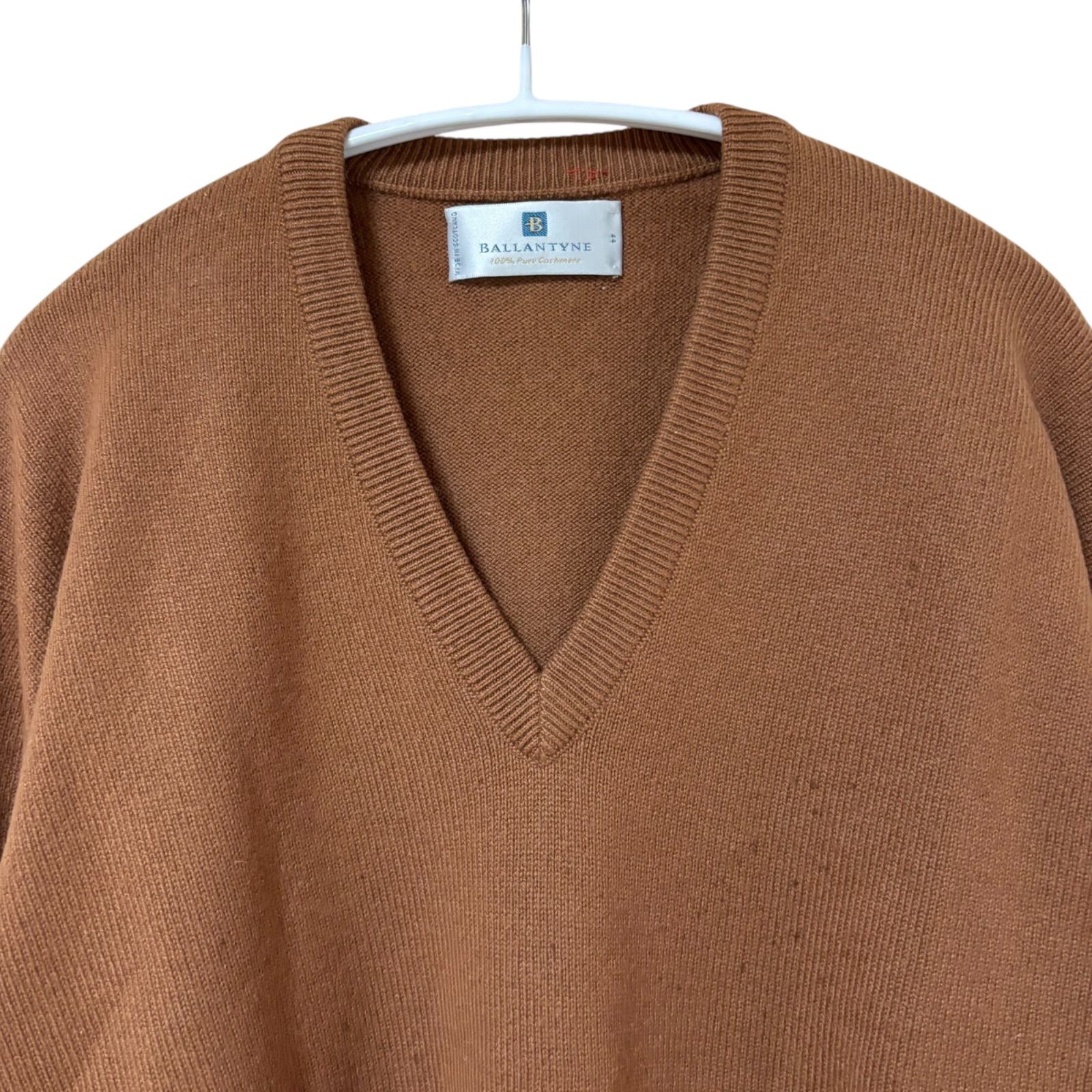 ZM1694 BALLANTYNE バランタイン 100％カシミヤ Vネックニット