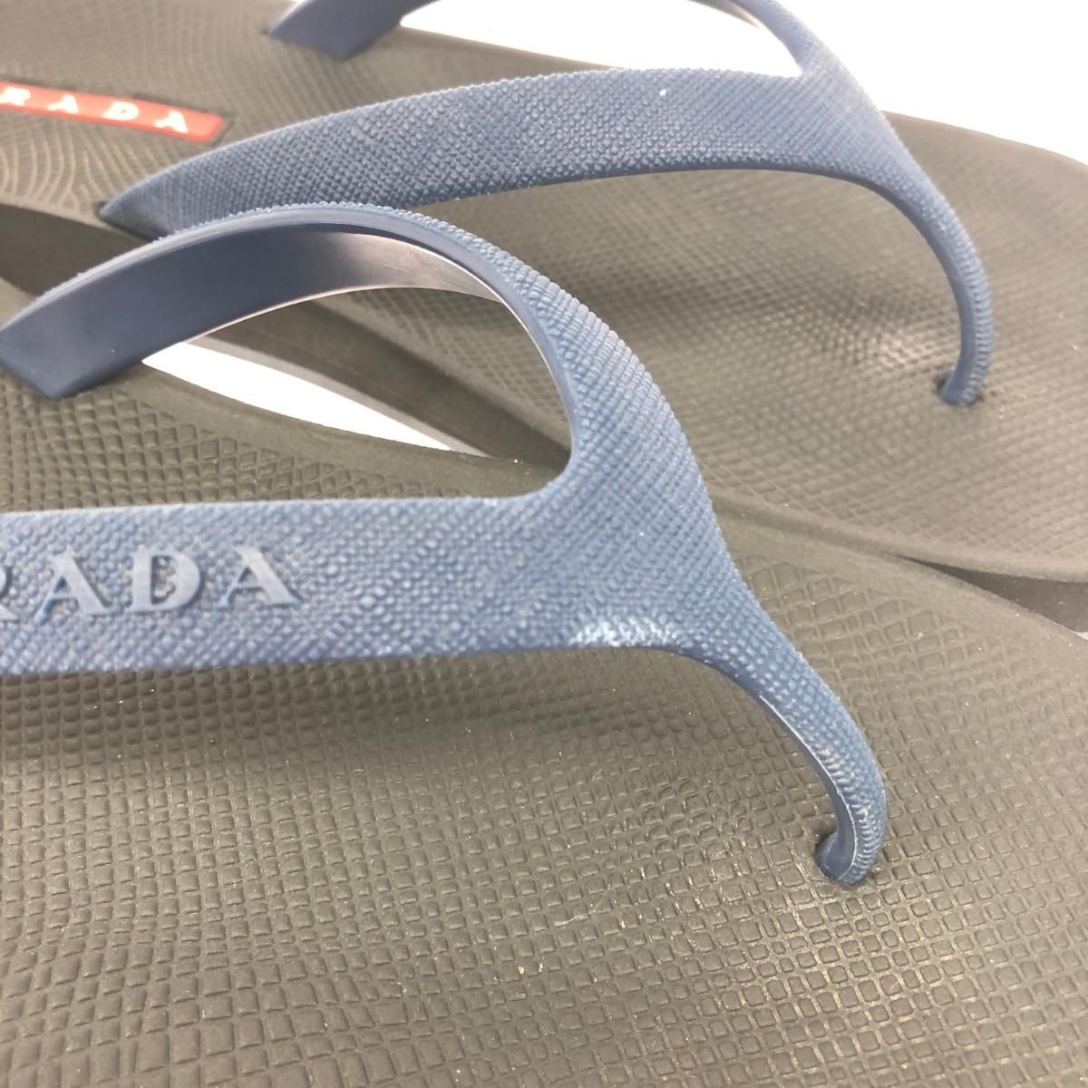 PRADA SPORTS プラダスポーツ ビーチサンダル 表記サイズ:8 ブラック