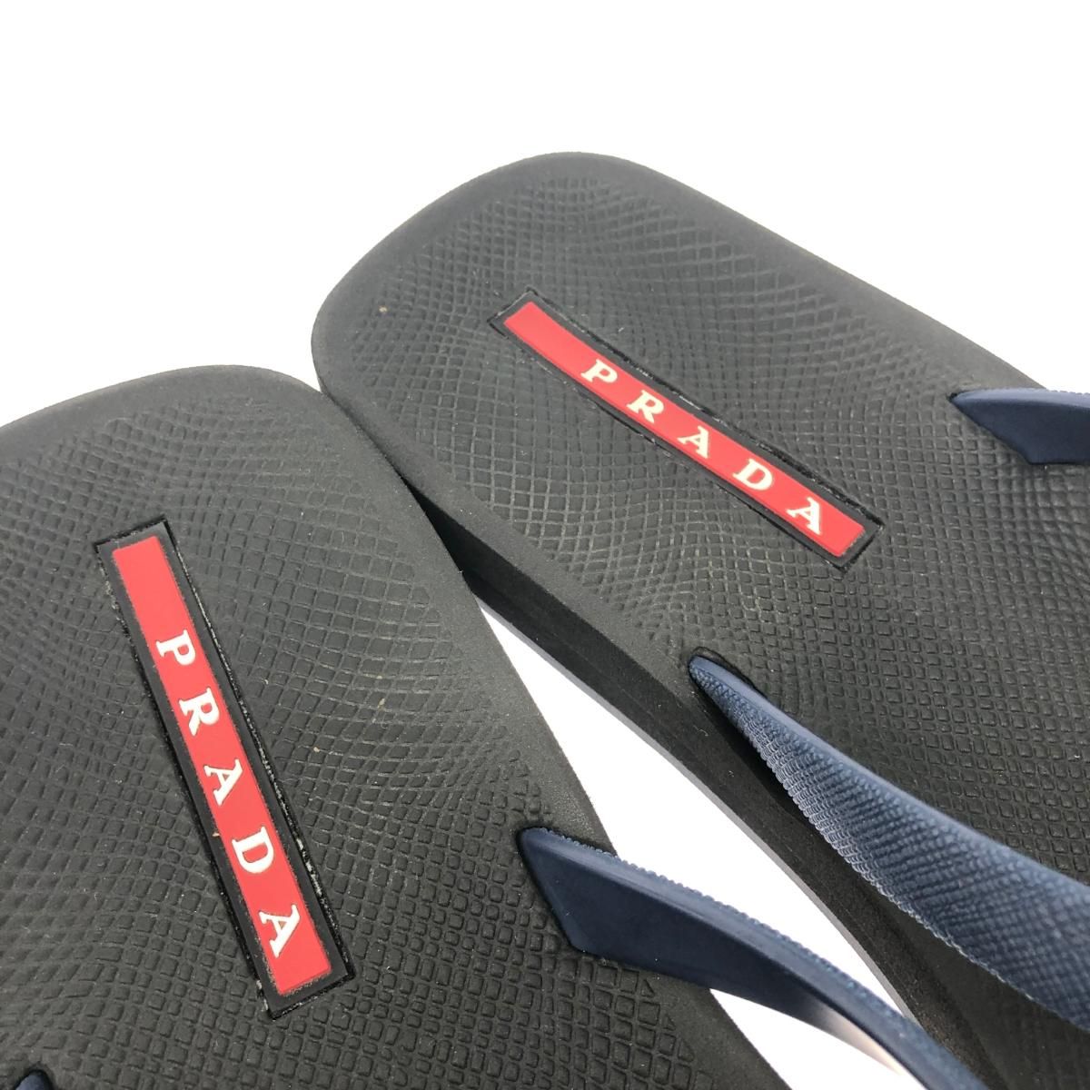 PRADA SPORTS プラダスポーツ ビーチサンダル 表記サイズ:8 ブラック