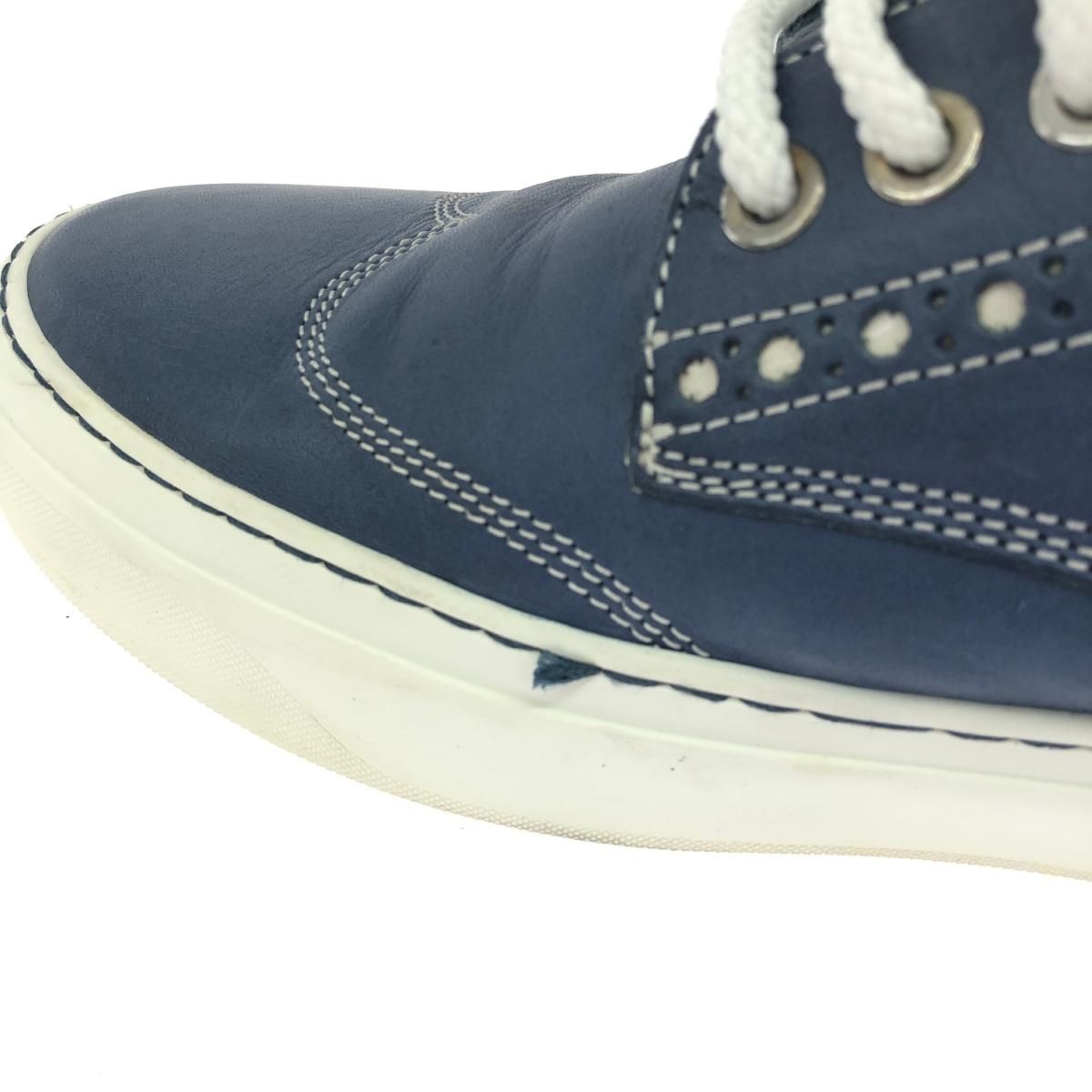 JIMMY CHOO ジミーチュウ スニーカー 表記サイズ:42 レザー ネイビー