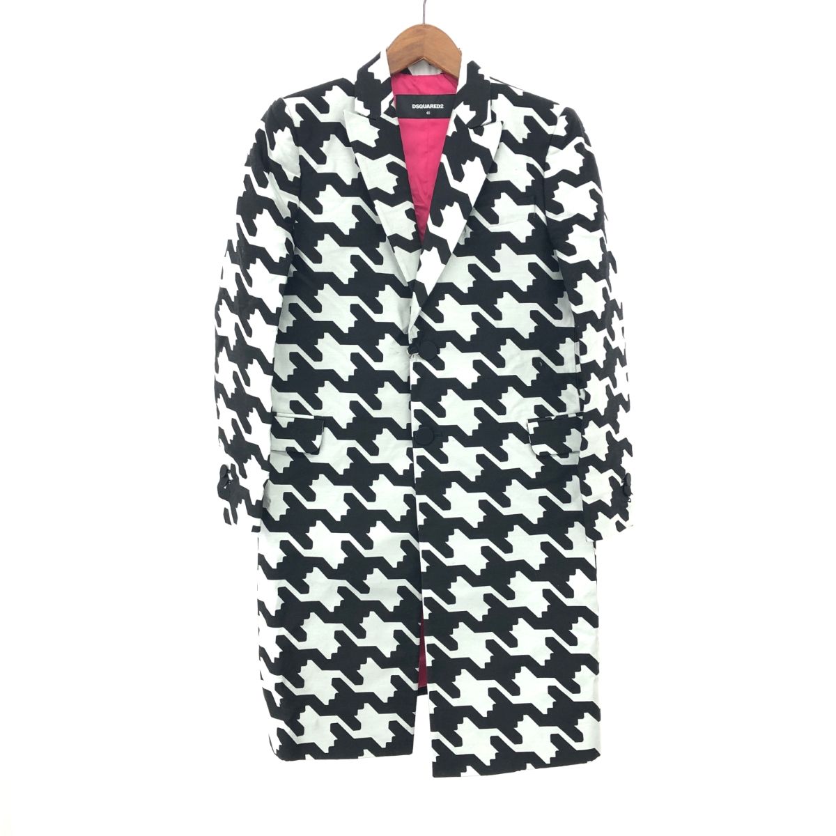 Dsquared2 ディースクエアード チェスターコート サイズ:40 千鳥格子柄