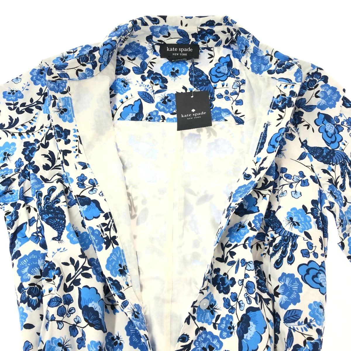 Kate spade ケイトスペード シャツワンピース サイズ:XS 半袖 花柄  