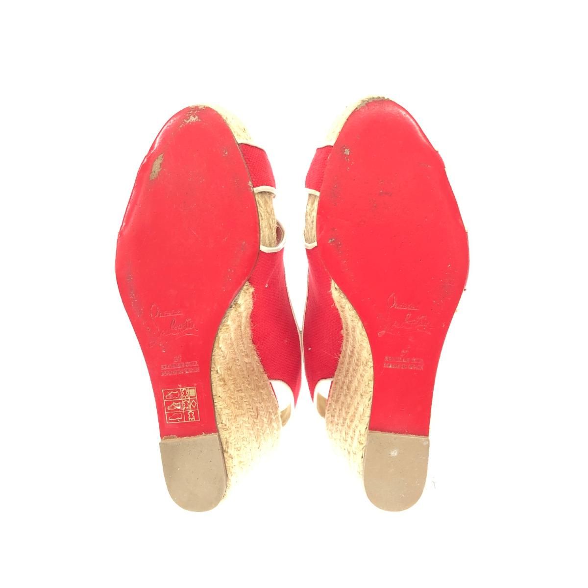 Christian Louboutin クリスチャンルブタン ウェッジソールサンダル