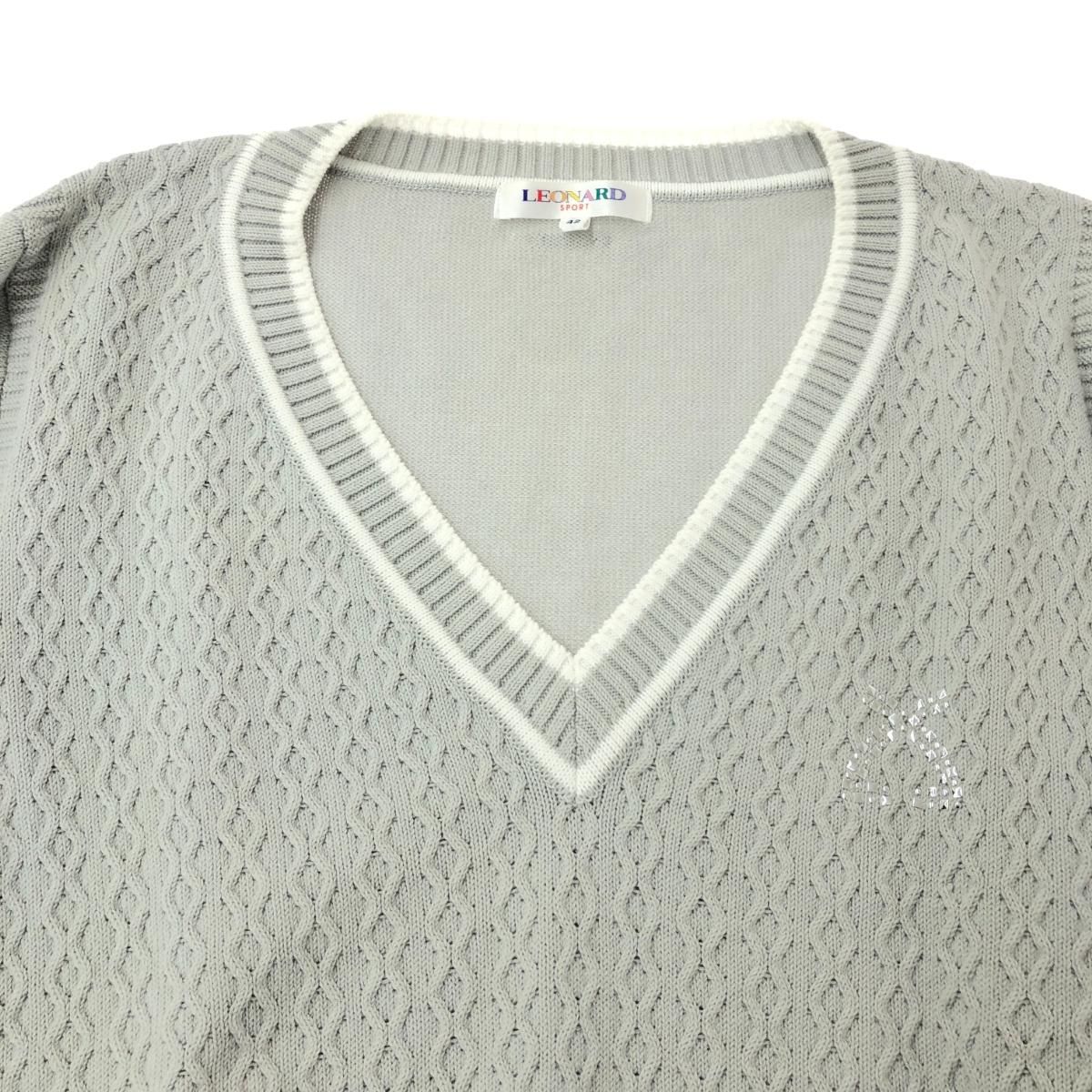 レオナール　スポーツ　サイズ42 中古・古着通販】LEONARD SPORT (レオナール スポーツ) ハーフジップ