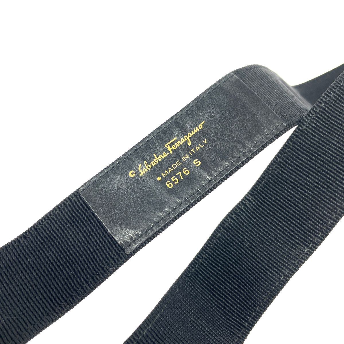 Salvatore Ferragamo サルヴァトーレフェラガモ ベルト 表記サイズ:S ヴァラ/ナイロン    ブラック レディース / 240001177659 Salvatore Ferragamo サルヴァトーレフェラガモ ベルト 表記サイズ:S
