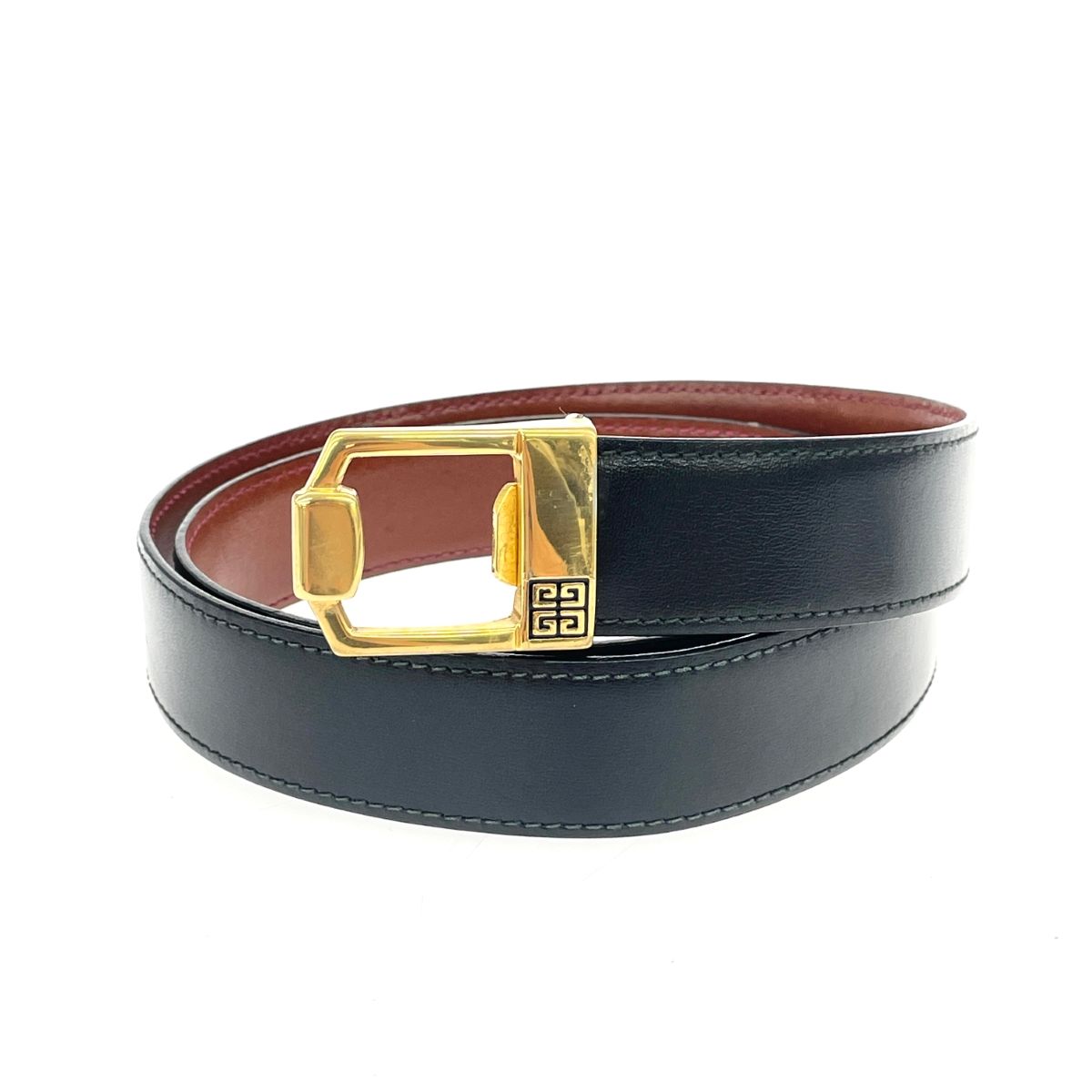 GIVENCHY ジバンシィ ベルト 4Gロゴ/レザー ヴィンテージ ブラック