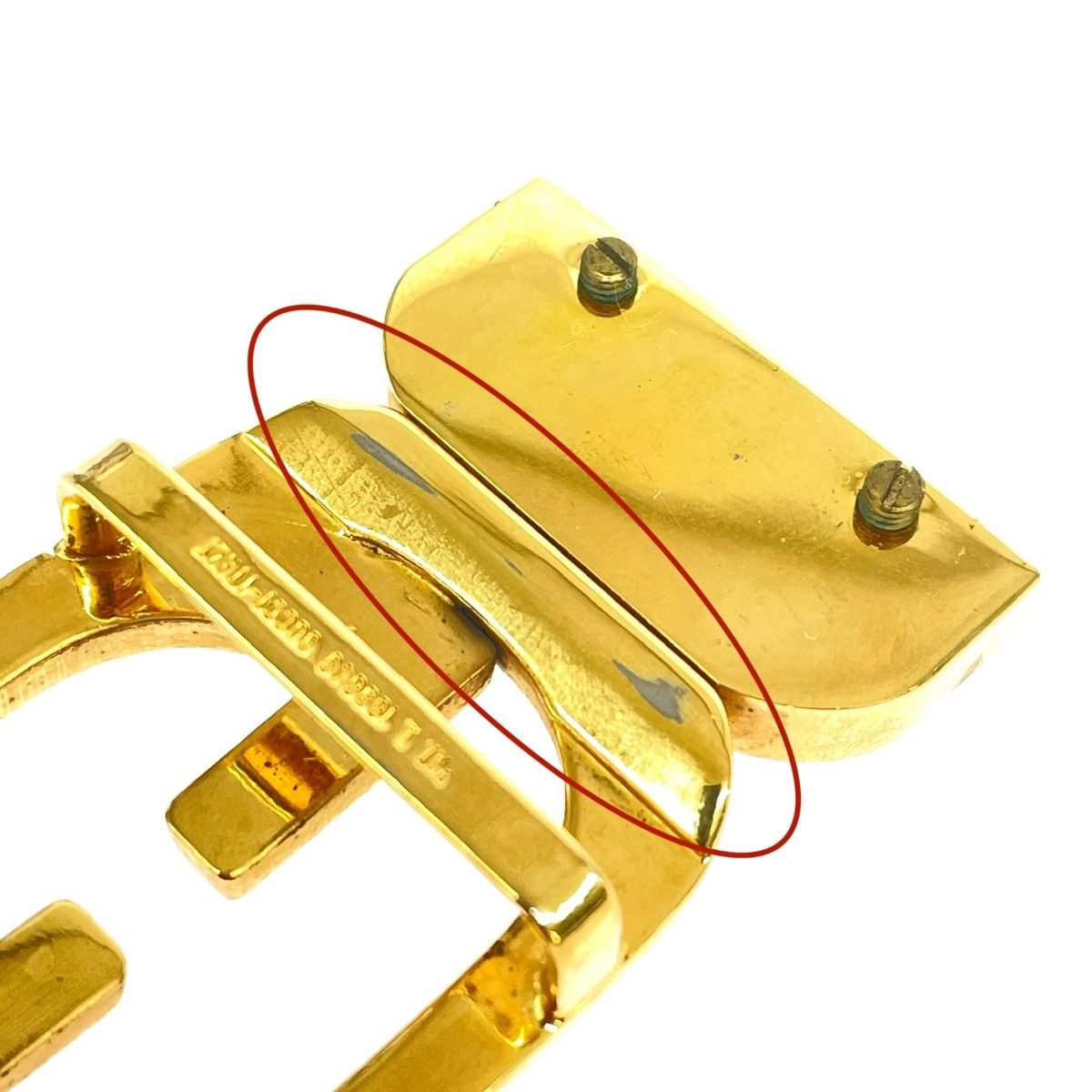 GUCCI グッチ ベルトバックルのみ インターロッキング/メタル/ゴールド