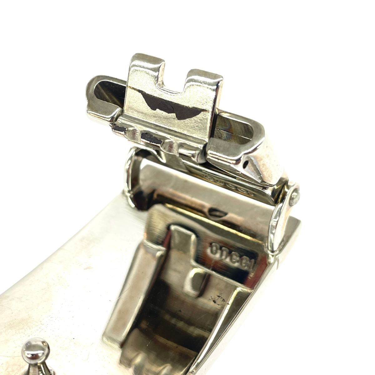 GUCCI グッチ ベルトバックルのみ ロゴ/スクエア/メタル/シルバー