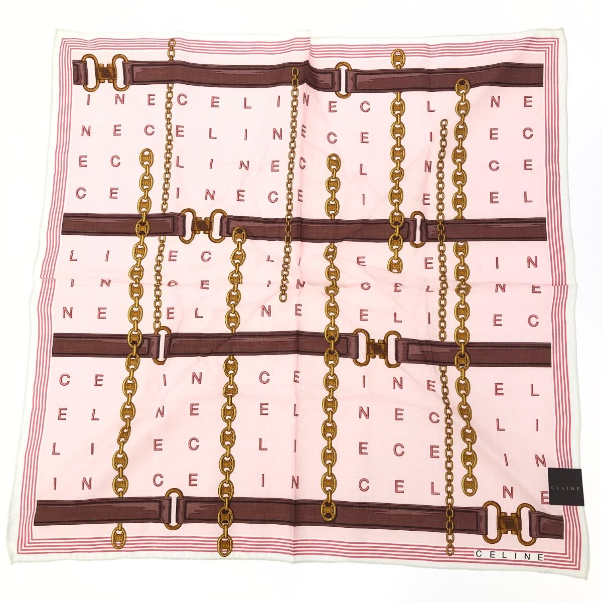 CELINE マカダム柄 Pコート 36 ハンガー付 CELINE マカダム柄 Pコート