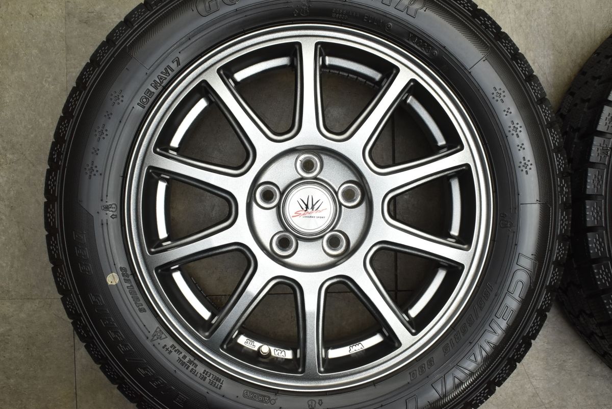 美品】ロクサーニスポーツ 15in 6J +43 PCD100 グッドイヤー アイス 