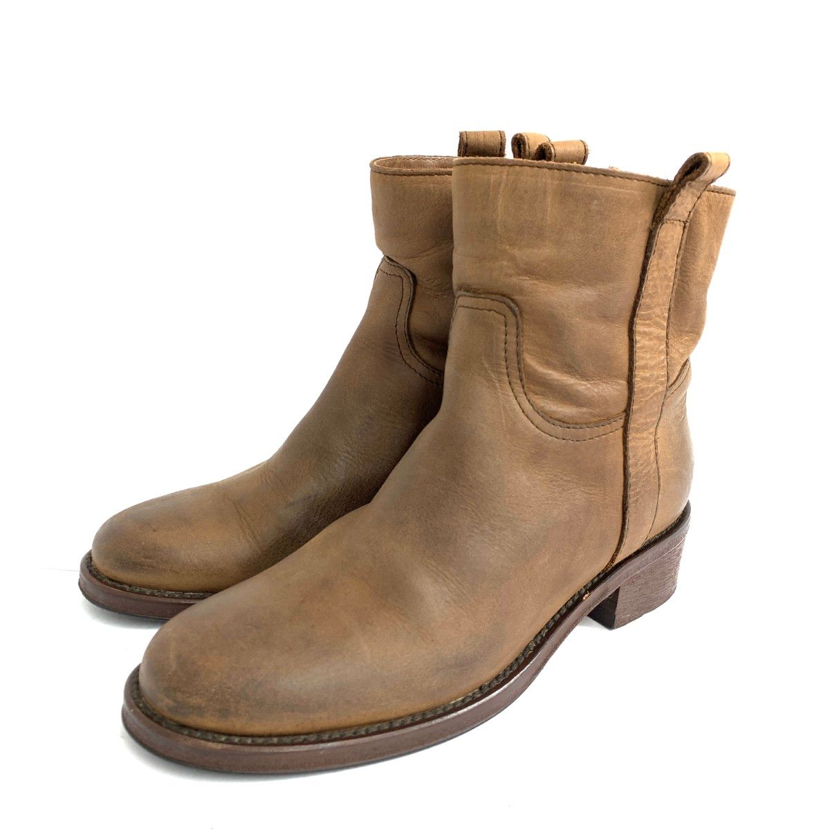 FABIO RUSCONI ブラウンミュール 35 【未使用】 FABIO RUSCONI ファビオルスコーニ ブーツ 表記サイズ:35 レザー