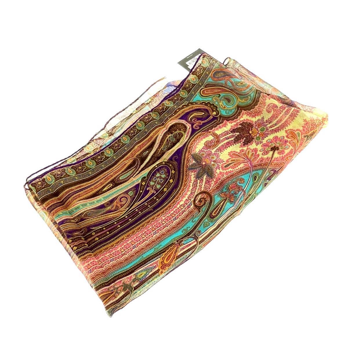 ETRO エトロ ストール ペイズリー柄 マルチカラー レディース