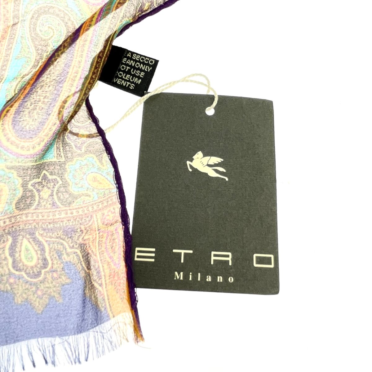 ETRO エトロ ストール ペイズリー柄 マルチカラー レディース