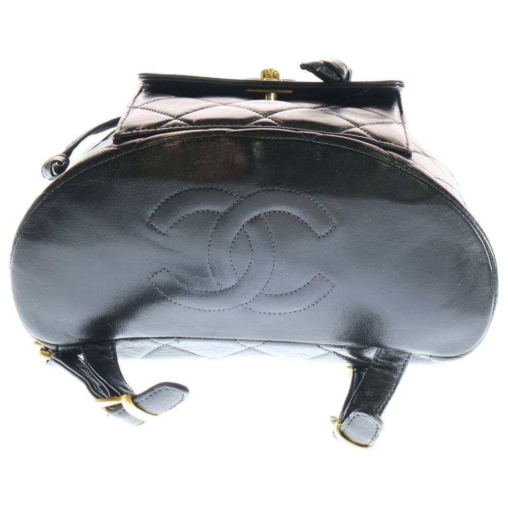 CHANEL (シャネル) マトラッセ ココマーク ラムスキン チェーンレザー