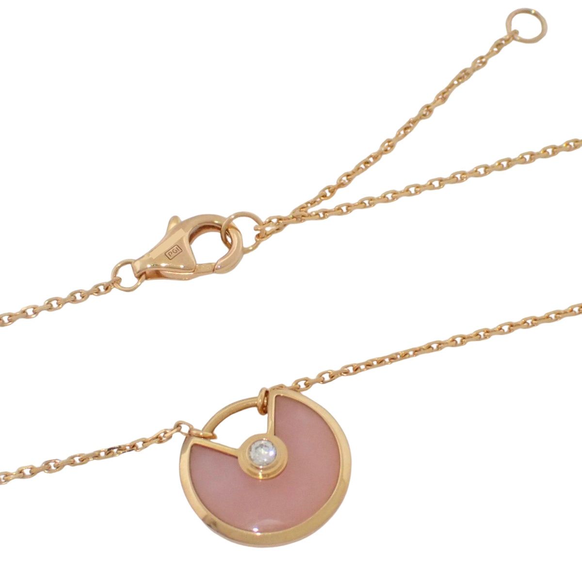 CARTIER(カルティエ) アミュレット ドゥ カルティエ ネックレス ピンク
