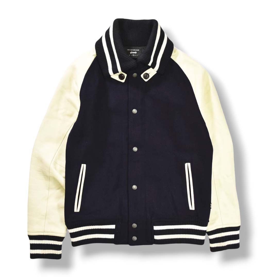 グラム GLAMB スタジャン スタジアム ジャケット ビッグカラー