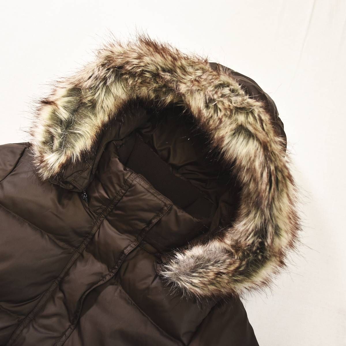 極暖】 エディーバウアー Eddie bauer フーデット ファー キルティング 
