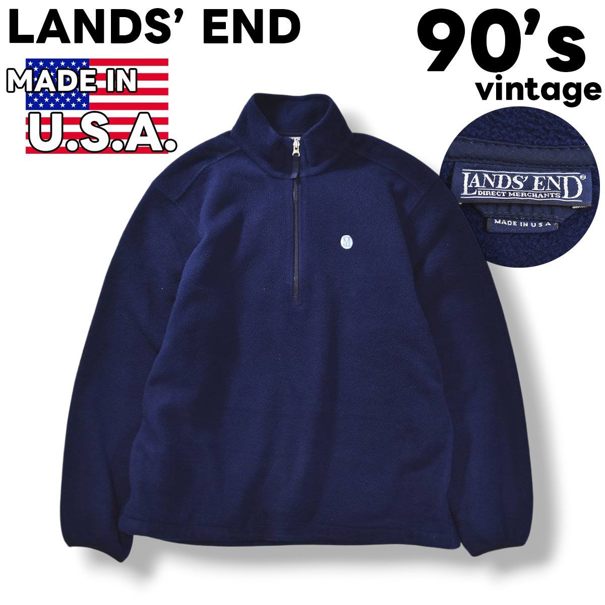 メンズ 90sヴィンテージ USA製 ランズエンド LANDS