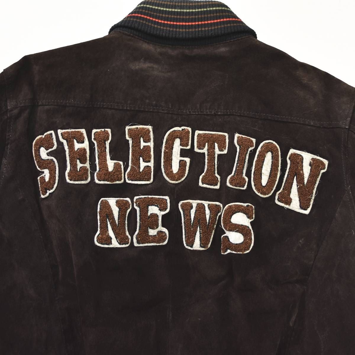 90sヴィンテージ NEWS SELECTION バックロゴ 刺繍 ワッペン ピッグ