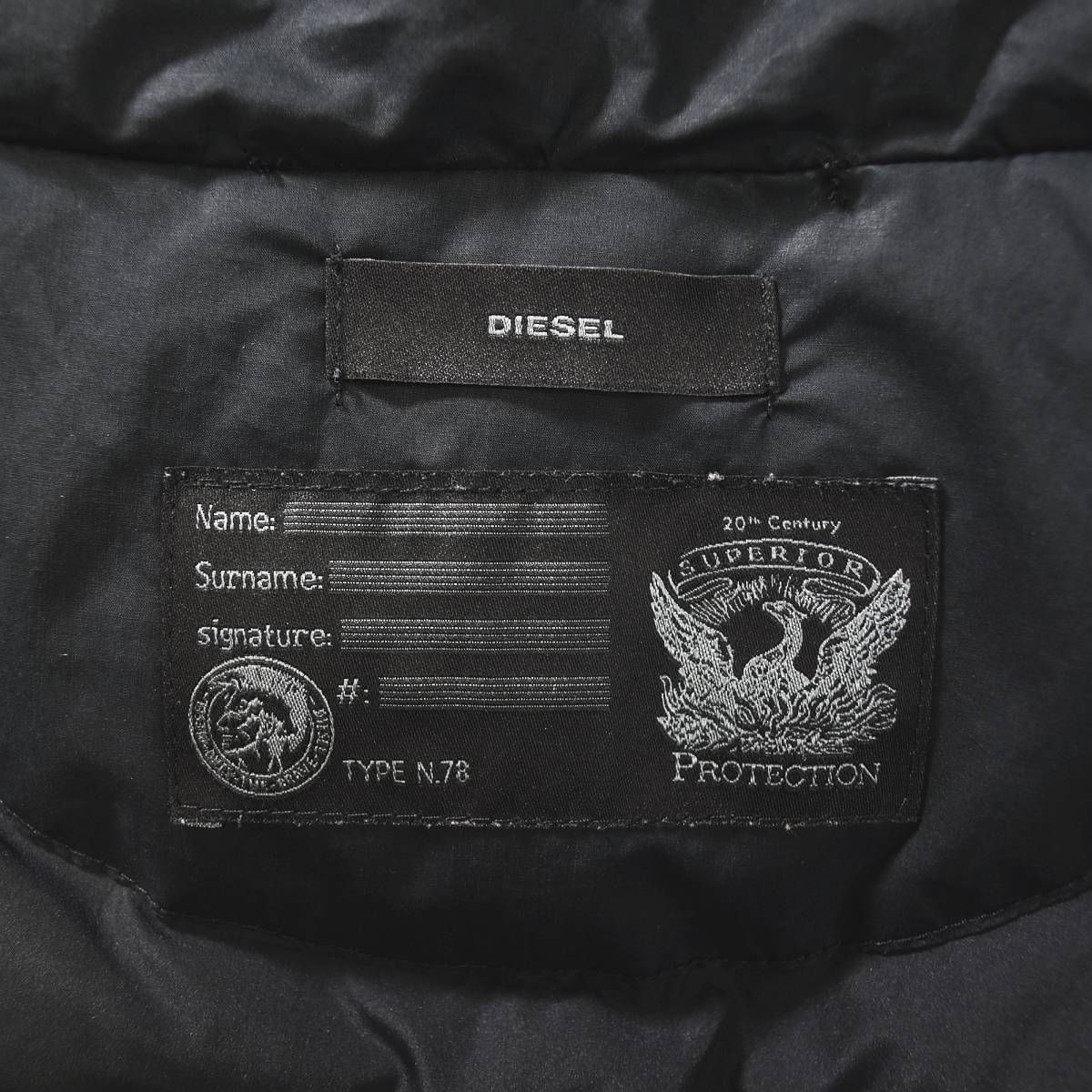 ディーゼル DIESEL N78 TYPE フーデット ダウン コート SUPERIOR 
