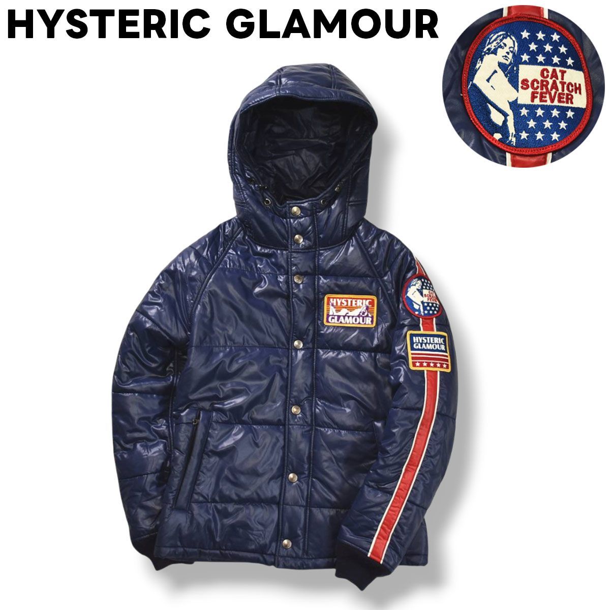 HYSTERIC GLAMOURヒステリックグラマー プリマロフト ネイビー中綿