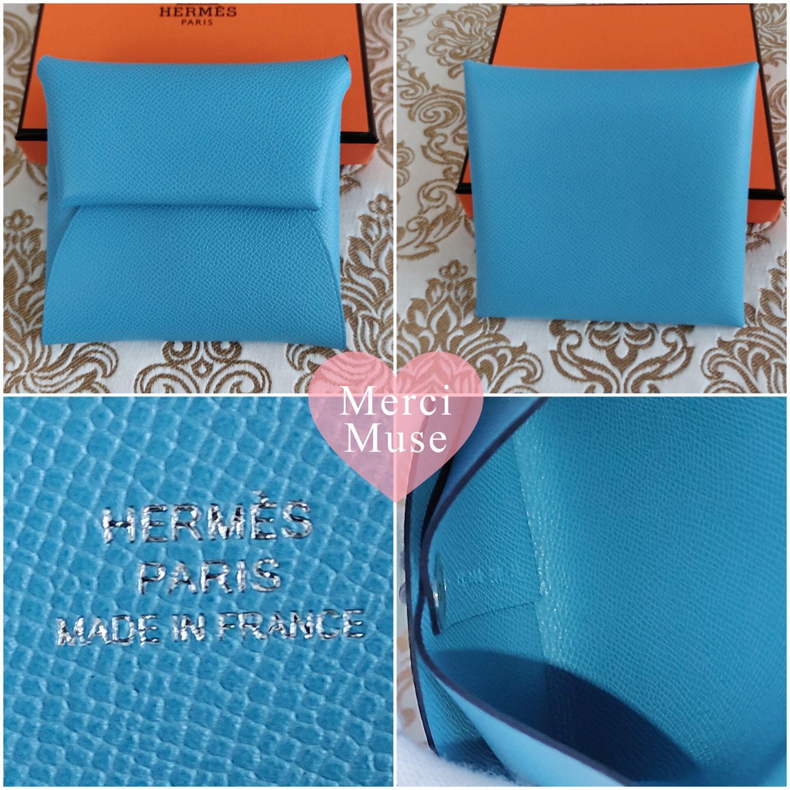 ❤未使用品❤バスティア コインケース ブルーデュノール レア素材の