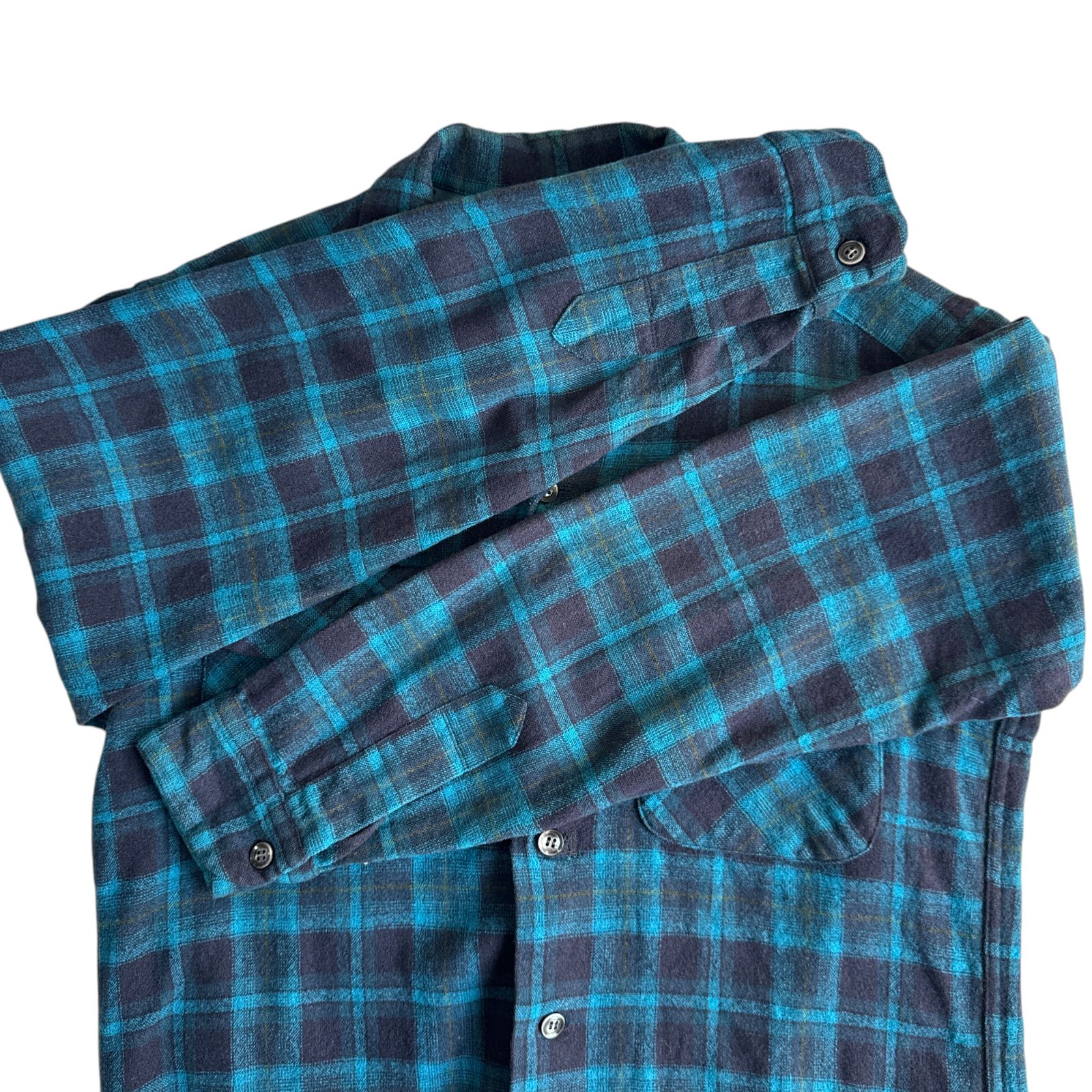 60s Pendleton ペンドルトン ボードシャツ BoardShirt Mサイズ ブルー