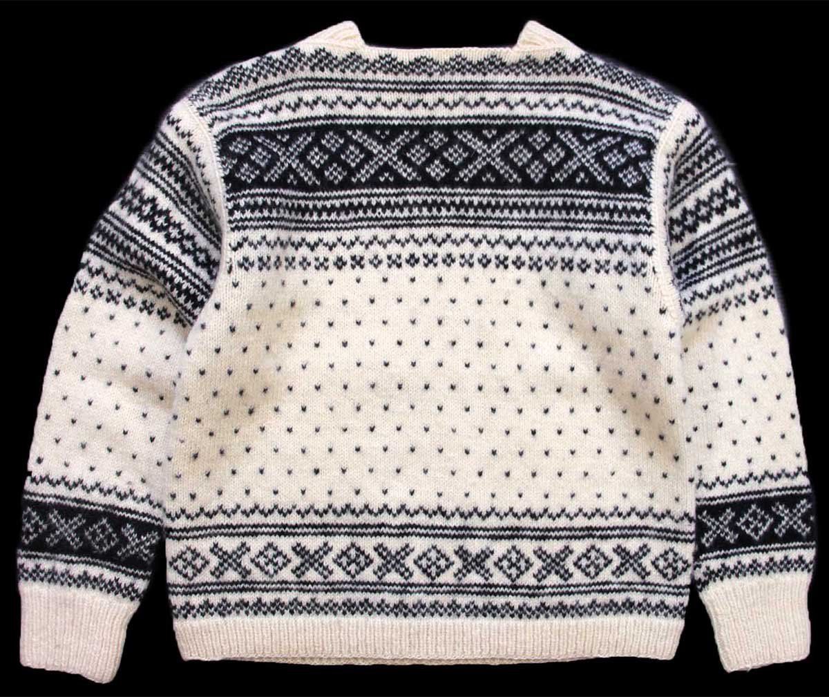 ノルウェー製 norse knit ノルディック柄 ウール ハンドニット