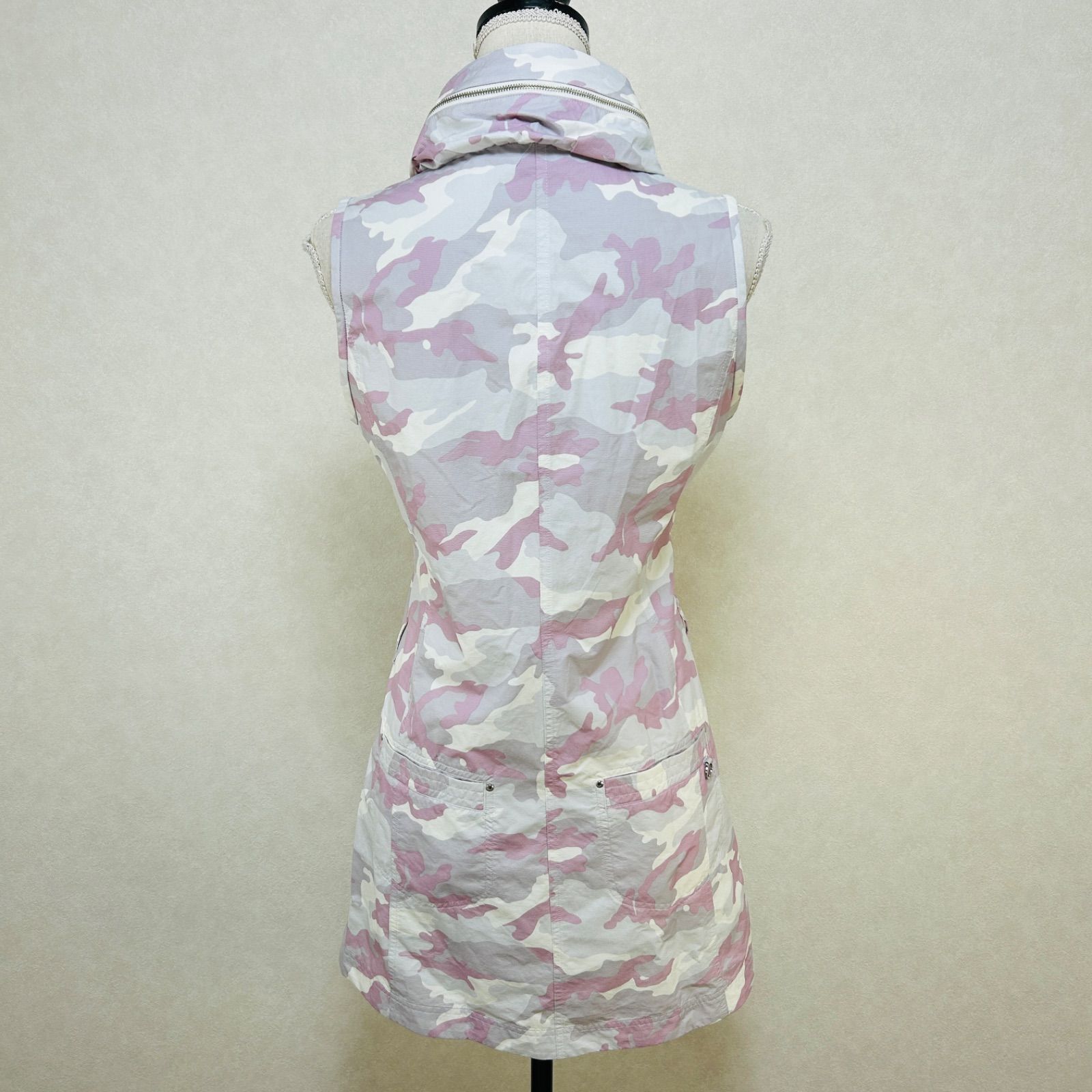 adabat アダバット カモ柄 フルジップアップ ゴルフワンピース サイズ