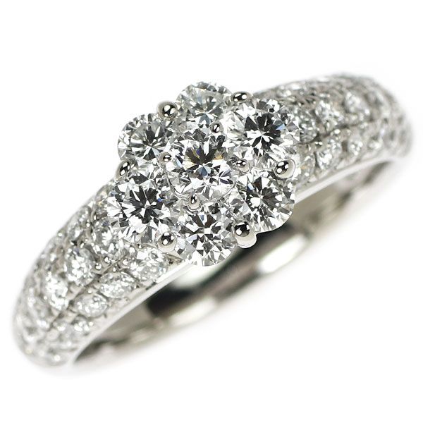 モニッケンダム Pt900 ダイヤモンド リング 1.38ct フラワー - メルカリ