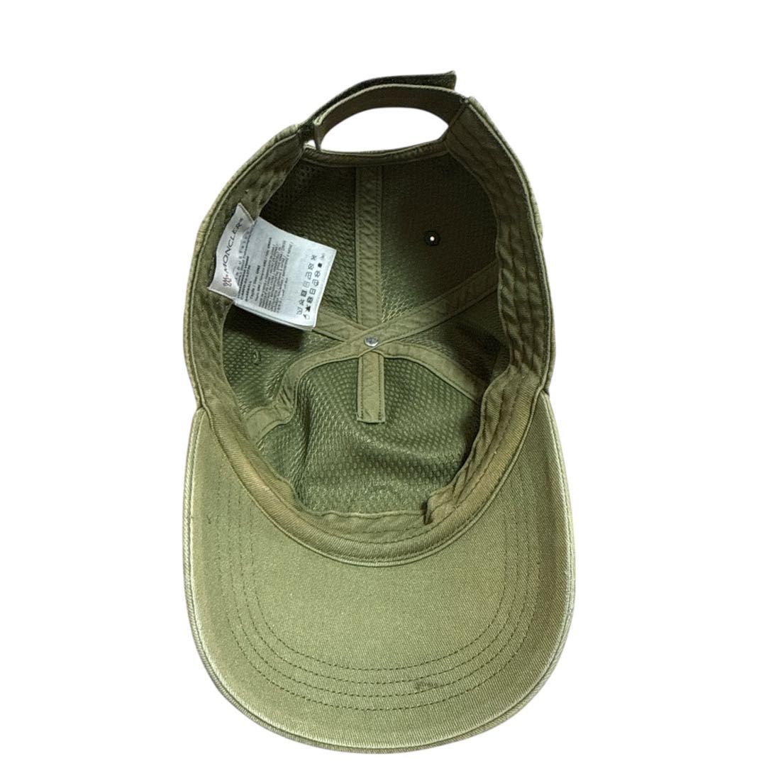 モンクレール　キャップ/帽子　カーキ Moncler♢ ベースボールキャプ カーキ ロゴ入り (MONCLER/キャップ