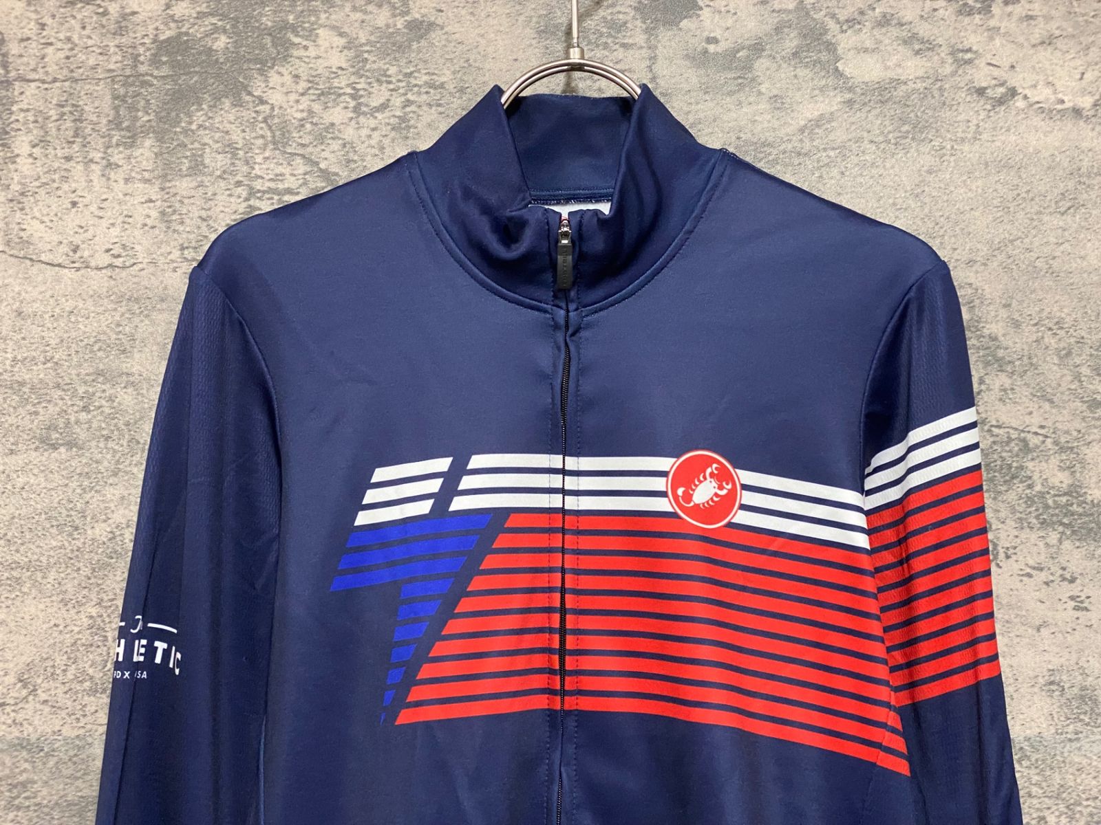 カステリ サイクルジャージ　ネイビー Sサイズ カステリ サイクルジャージネイビー Sサイズ