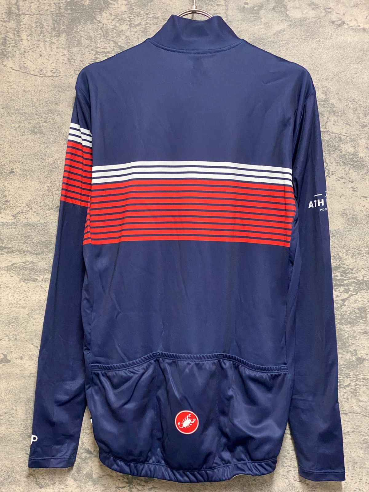 カステリ サイクルジャージ　ネイビー Sサイズ カステリ サイクルジャージネイビー Sサイズ