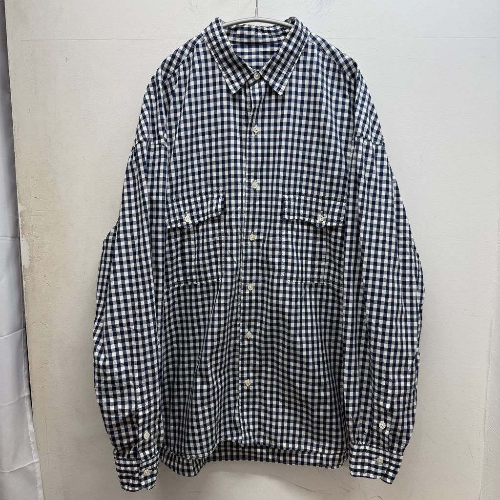 PORTER CLASSIC ポータークラシック 25SS ROLL UP GINGHAM CHECK SHIRT