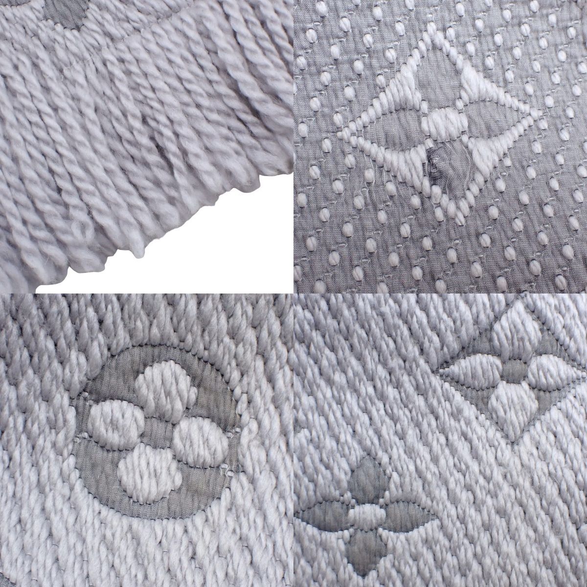 ルイヴィトン エシャルプロゴマニア マフラー グリペルル ライトグレー ルイ・ヴィトン モノグラム マフラー エシャルプ・ロゴマニア