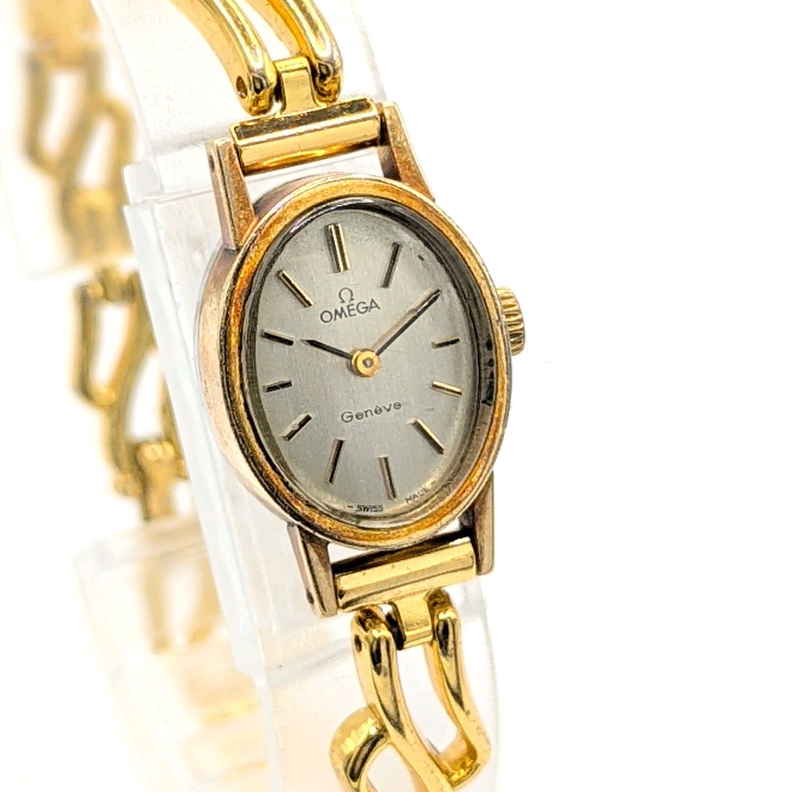 OMEGA Geneve Watch Hand-Winding Ladies Round Gold Y2K 00S Working