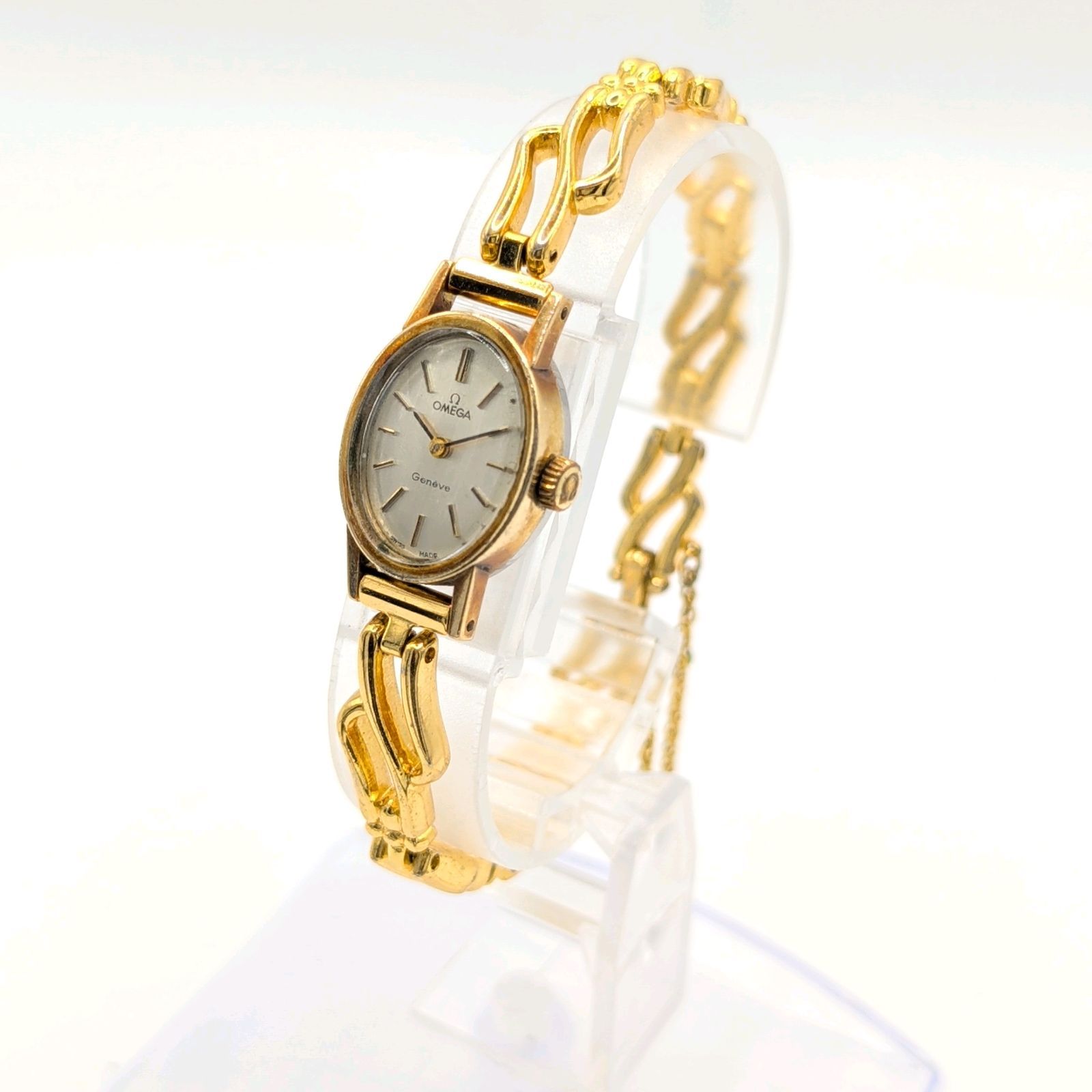 OMEGA Geneve Watch Hand-Winding Ladies Round Gold Y2K 00S Working